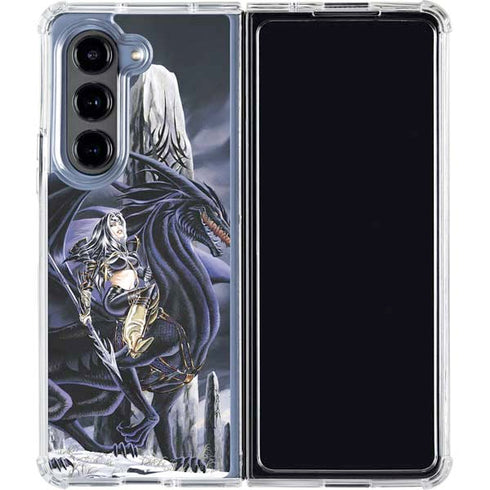 Dead of Winter Dragon and Warriors by Ruth Thompson Galaxy Z Fold5 5G Clear Case