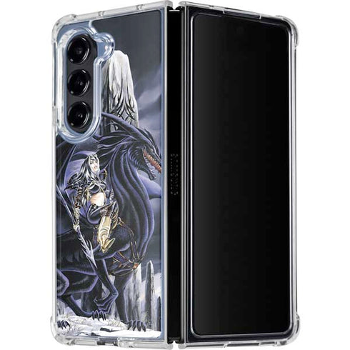Dead of Winter Dragon and Warriors by Ruth Thompson Galaxy Z Fold5 5G Clear Case