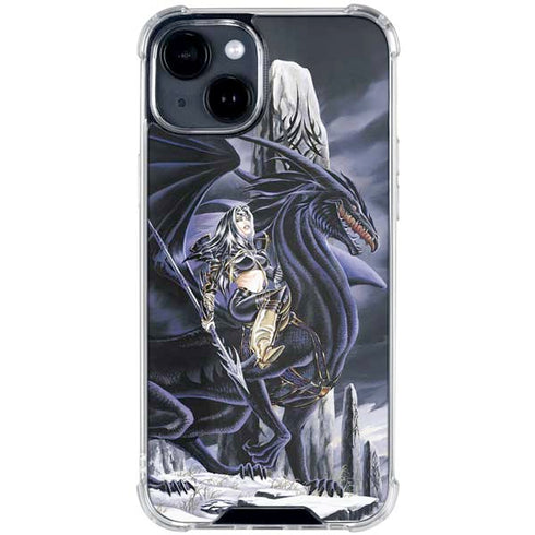 Dead of Winter Dragon and Warriors by Ruth Thompson iPhone 15 Clear Case