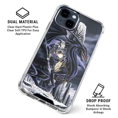 Dead of Winter Dragon and Warriors by Ruth Thompson iPhone 15 Clear Case