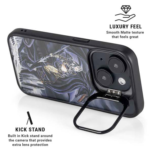 Dead of Winter Dragon and Warriors by Ruth Thompson iPhone 15 Plus Kickstand Case