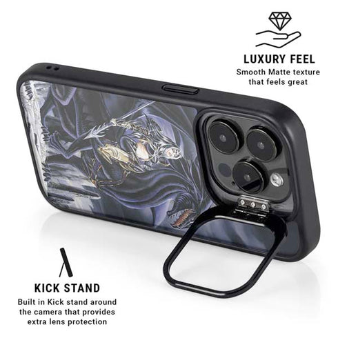 Dead of Winter Dragon and Warriors by Ruth Thompson iPhone 15 Pro Kickstand Case