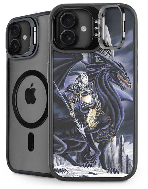 Dead of Winter Dragon and Warriors by Ruth Thompson iPhone 16 Plus Kickstand Case