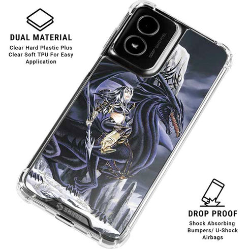 Dead of Winter Dragon and Warriors by Ruth Thompson Moto G Power 5G (2024) Clear Case