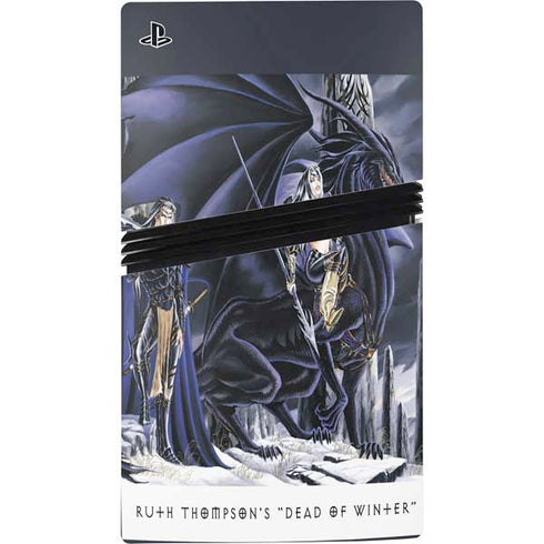 Dead of Winter Dragon and Warriors by Ruth Thompson PS5 Pro Disk Console Skin