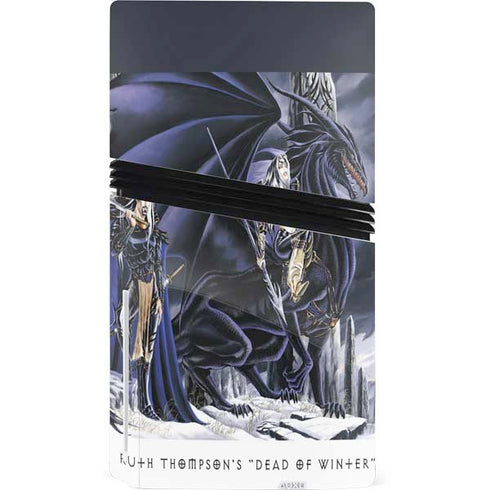 Dead of Winter Dragon and Warriors by Ruth Thompson PS5 Pro Disk Console Skin