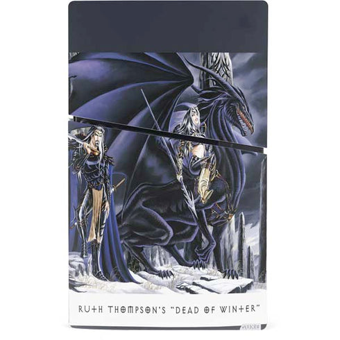 Dead of Winter Dragon and Warriors by Ruth Thompson PS5 Slim Digital Edition Console Skin
