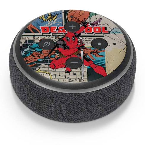 Marvel Deadpool Deadpool Collage Amazon Echo Dot Skin