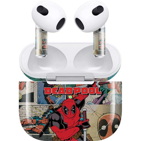 Marvel Deadpool Deadpool Collage Apple AirPods (3rd Gen 2021) Skin