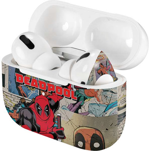 Marvel Deadpool Deadpool Collage AirPods Skins