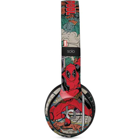 Marvel Deadpool Deadpool Collage Beats Solo 2 Wired Skin