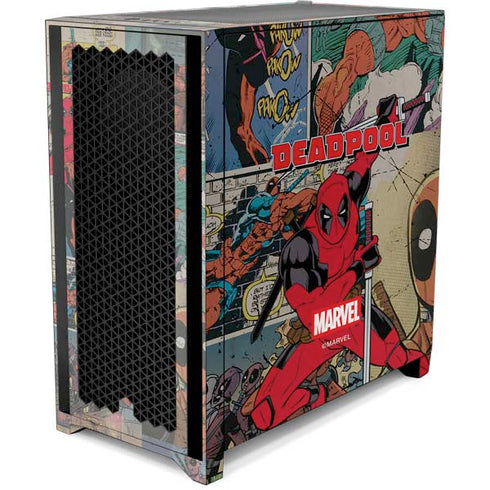 Marvel Deadpool Deadpool Collage Corsair 4000D Tempered Glass Mid-Tower ATX Case Skin