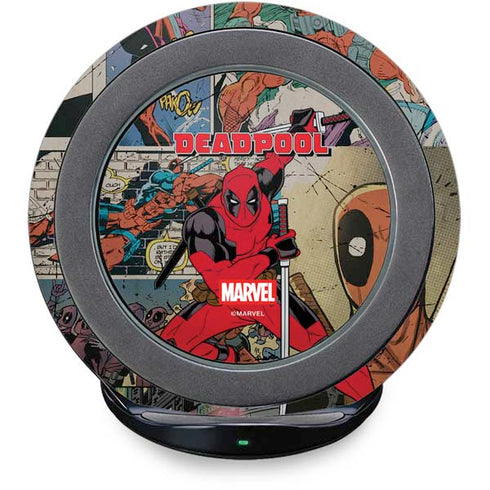 Marvel Deadpool Deadpool Collage Fast Charge Wireless Charging Stand Skin