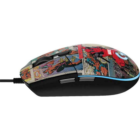 Marvel Deadpool Deadpool Collage G203 Prodigy RGB Wired Gaming Mouse Skin