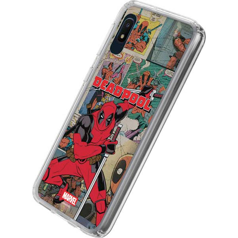 Marvel Deadpool Deadpool Collage Galaxy A10e Clear Case