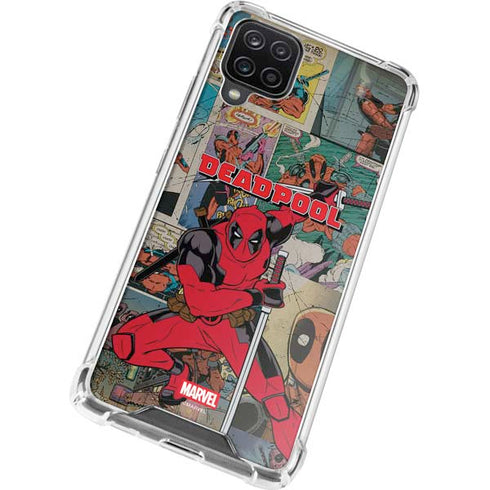Marvel Deadpool Deadpool Collage Galaxy A12 Clear Case