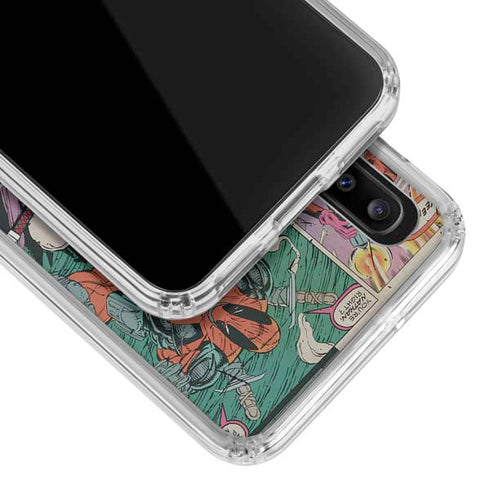 Marvel Deadpool Deadpool Collage Galaxy A20 Clear Case