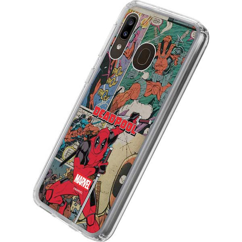 Marvel Deadpool Deadpool Collage Galaxy A20 Clear Case
