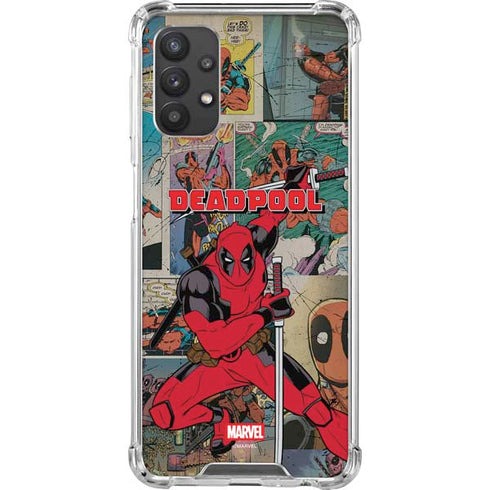 Marvel Deadpool Deadpool Collage Galaxy A32 5G Clear Case
