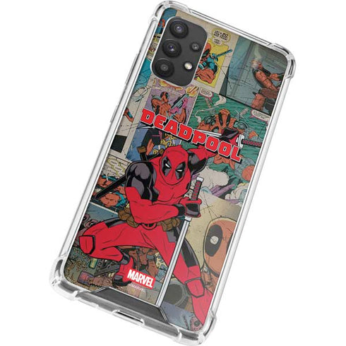 Marvel Deadpool Deadpool Collage Galaxy A32 5G Clear Case