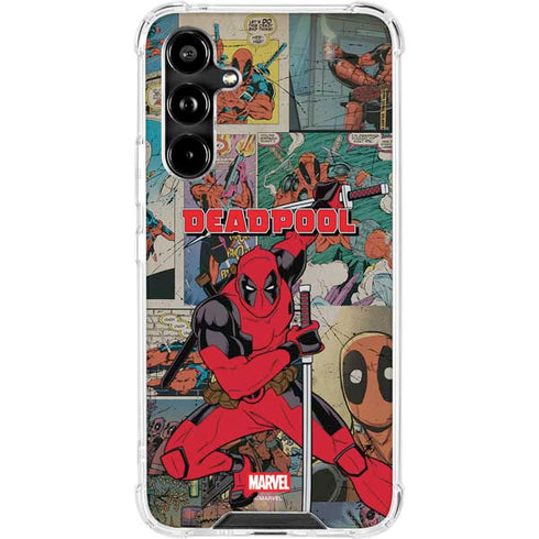 Marvel Deadpool Deadpool Collage Galaxy A54 5G Clear Case