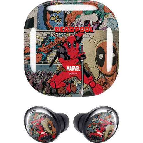 Marvel Deadpool Deadpool Collage Galaxy Buds Pro Skin