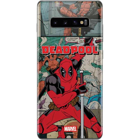 Marvel Deadpool Deadpool Collage Galaxy S10 Plus Skin