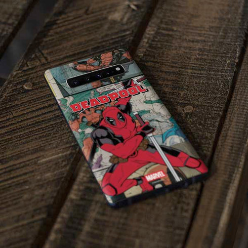 Marvel Deadpool Deadpool Collage Galaxy S10 Plus Skin