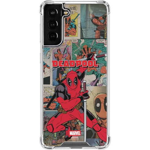 Marvel Deadpool Deadpool Collage Galaxy S21 FE Clear Case