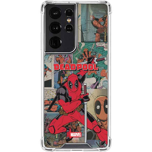 Marvel Deadpool Deadpool Collage Galaxy S21 Ultra 5G Clear Case