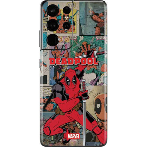 Marvel Deadpool Deadpool Collage Galaxy S21 Ultra 5G Skin