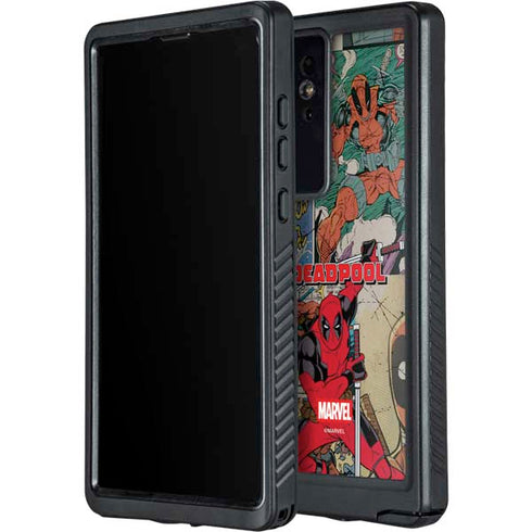 Marvel Deadpool Deadpool Collage Galaxy S24 Ultra Waterproof Case