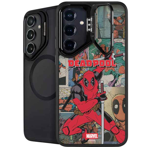 Marvel Deadpool Deadpool Collage Galaxy S25 Plus Kickstand Case