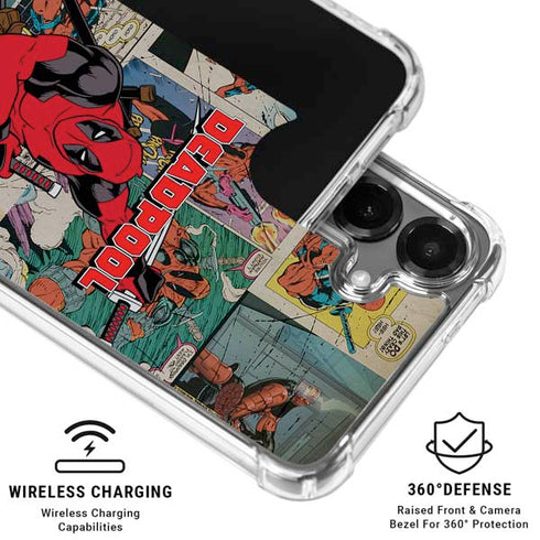 Marvel Deadpool Deadpool Collage Galaxy S26 Plus Clear Case