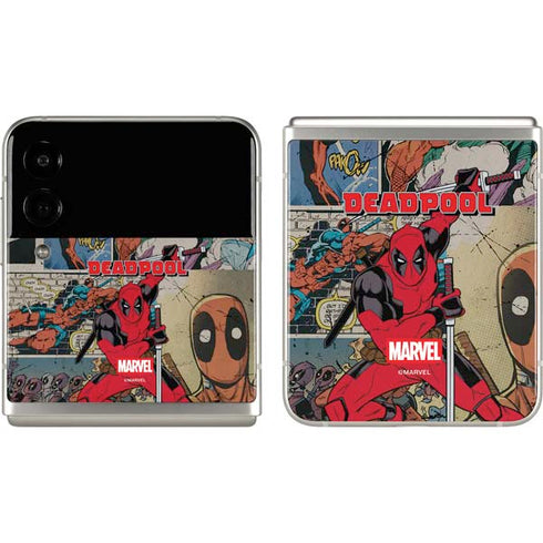 Marvel Deadpool Deadpool Collage Galaxy Z Flip3 5G Skin