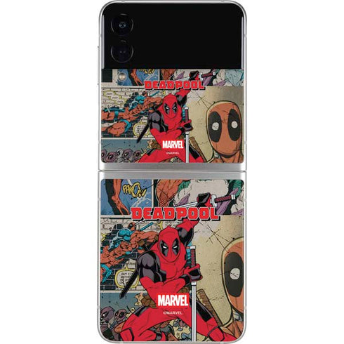 Marvel Deadpool Deadpool Collage Galaxy Z Flip3 5G Skin