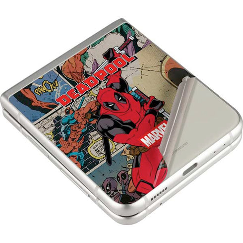 Marvel Deadpool Deadpool Collage Galaxy Z Flip3 5G Skin
