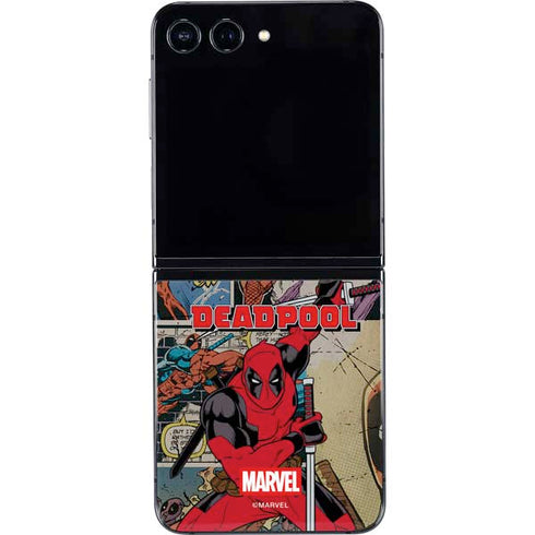 Marvel Deadpool Deadpool Collage Galaxy Z Flip5 5G Skin