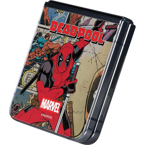 Marvel Deadpool Deadpool Collage Galaxy Z Flip5 5G Skin
