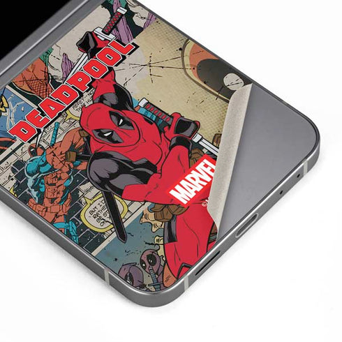 Marvel Deadpool Deadpool Collage Galaxy Z Flip6 Skin