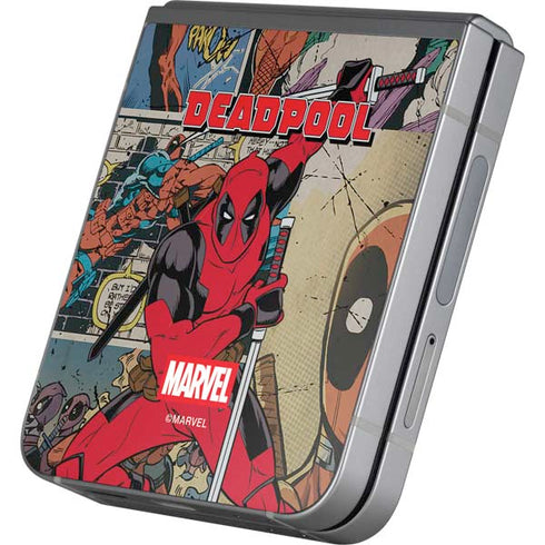 Marvel Deadpool Deadpool Collage Galaxy Z Flip6 Skin