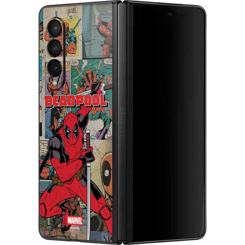 Marvel Deadpool Deadpool Collage Galaxy Z Fold3 5G Skin