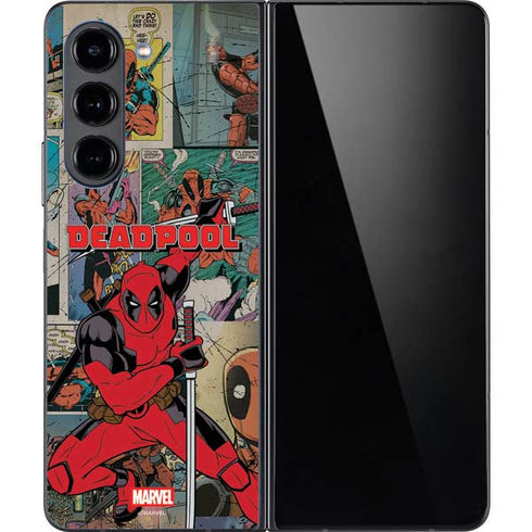 Marvel Deadpool Deadpool Collage Galaxy Z Fold5 5G Skin
