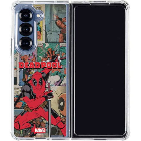 Marvel Deadpool Deadpool Collage Galaxy Z Fold6 Clear Case