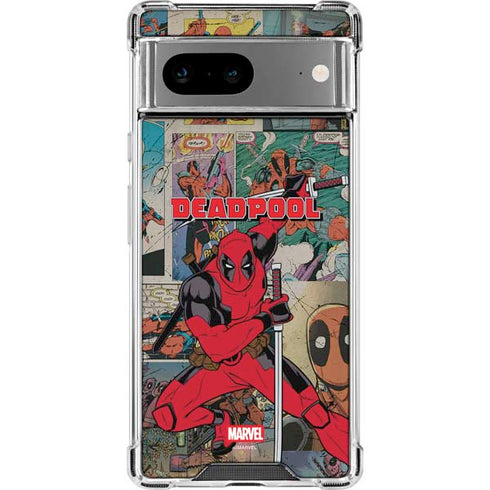 Marvel Deadpool Deadpool Collage Google Pixel 8a Clear Case