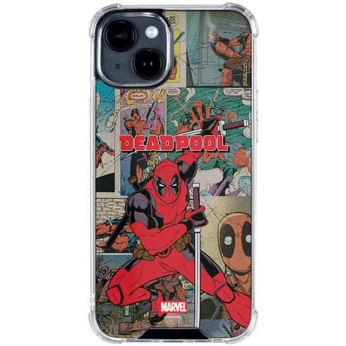 Marvel Deadpool Deadpool Collage iPhone 15 Plus Clear Case