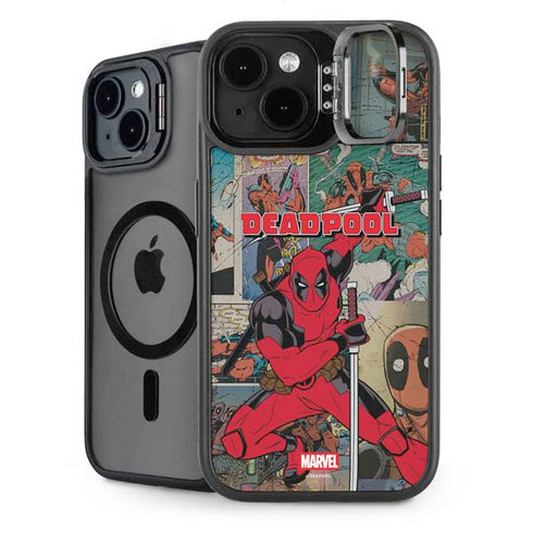 Marvel Deadpool Deadpool Collage iPhone 15 Plus Kickstand Case