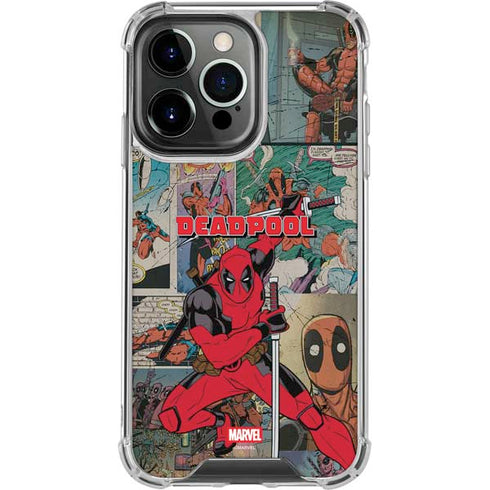 Marvel Deadpool Deadpool Collage iPhone 15 Pro Clear Case