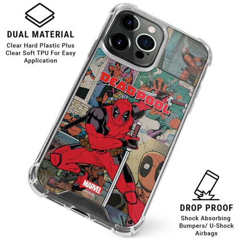 Marvel Deadpool Deadpool Collage iPhone 15 Pro Max Clear Case