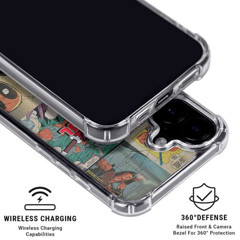 Marvel Deadpool Deadpool Collage iPhone 16 Clear Case